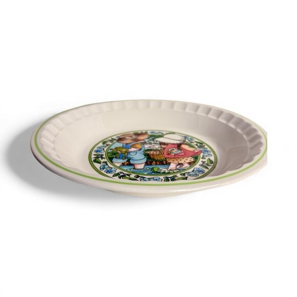 Vintage Watkins Country Kids "Summertime Friends" Collector Recipe Plate, 1989 - Picture 2 of 8